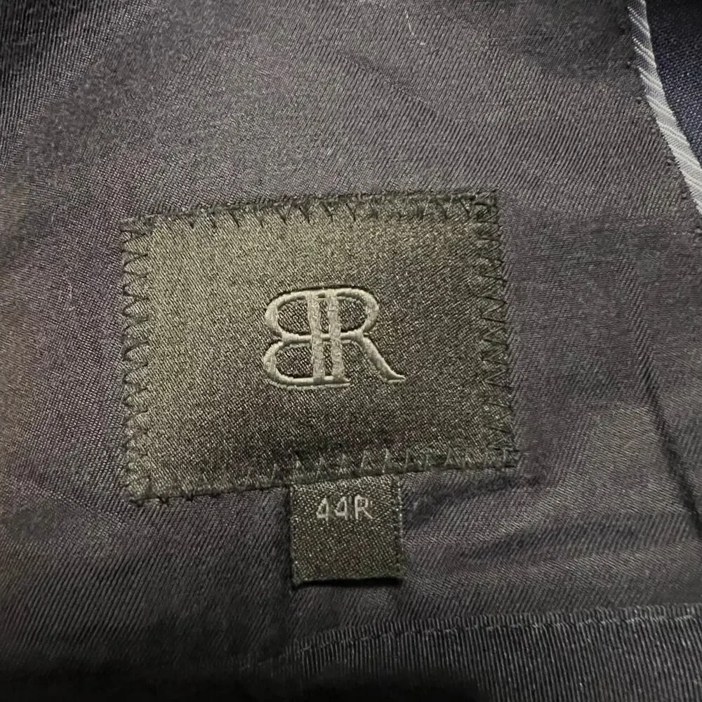 Banana Republic Jacket Mens 44R Blue Mohair Wool Blazer Marzotto 2 Button